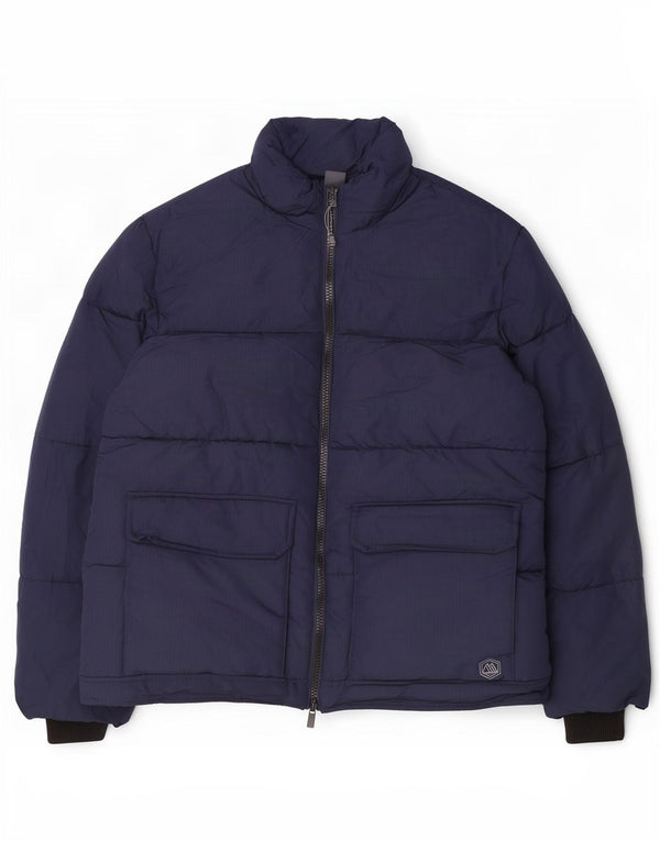 Giacca imbottita da uomo Marks & Spencer UK 42 XL poliestere blu navy
