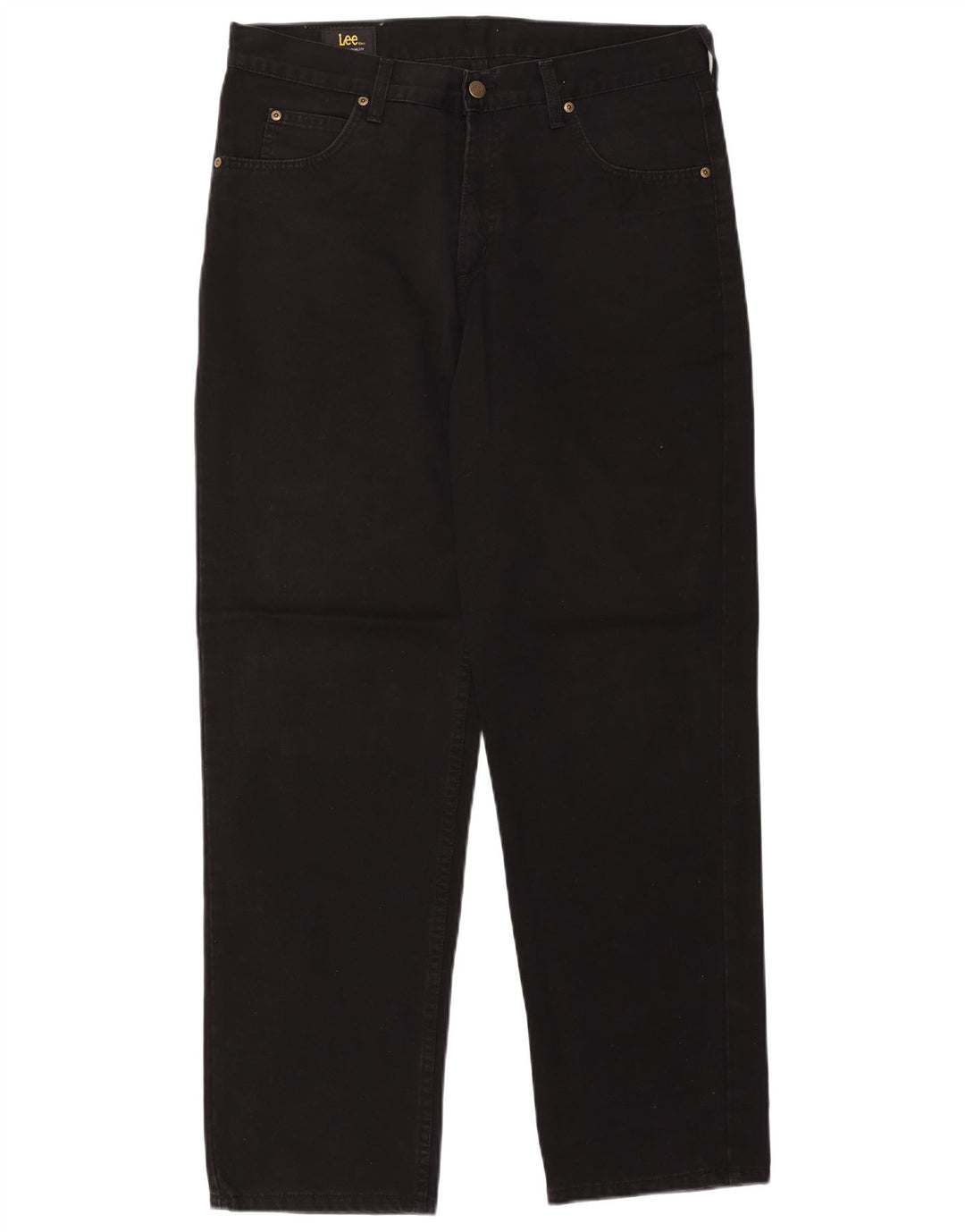 Jeans dritti da uomo Lee Kansas W36 L32 cotone nero