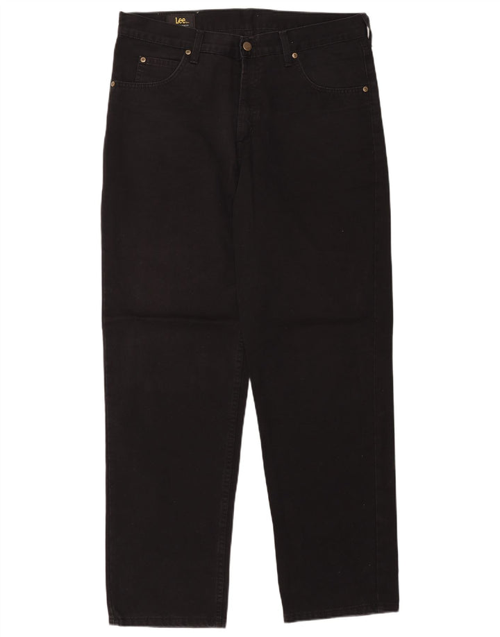 Jeans dritti da uomo Lee Kansas W36 L32 cotone nero
