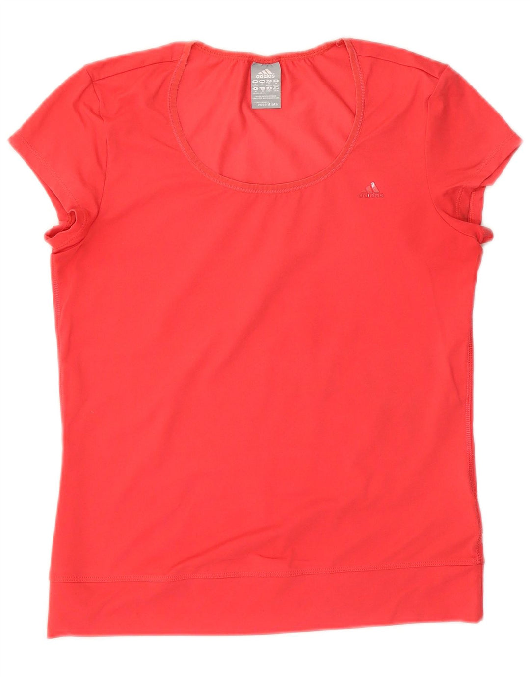 T-shirt ADIDAS da donna Climalite UK 12/14 poliestere rosso medio