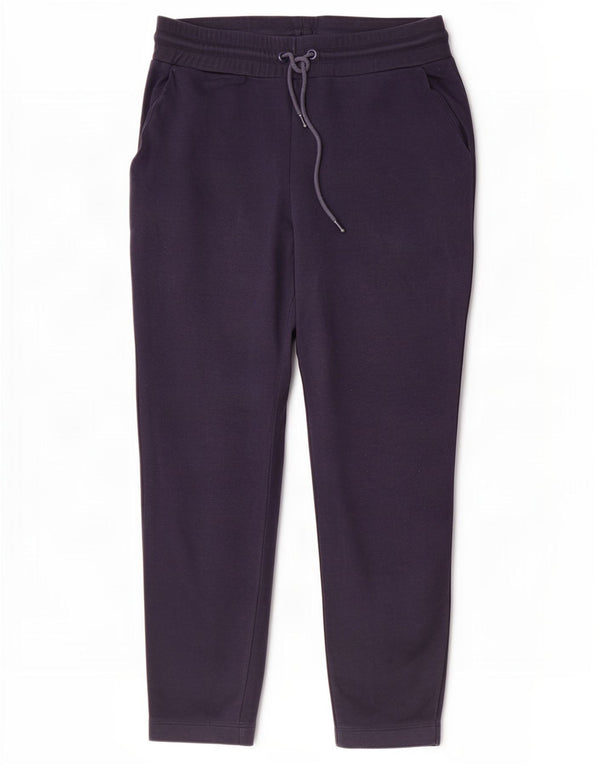 Boden Womens Tracksuit Trousers Joggers UK 14 Large Navy Blue Cotton