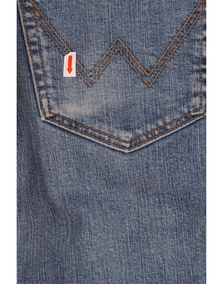 Pantaloncini di jeans da uomo WRANGLER W33 cotone blu medio