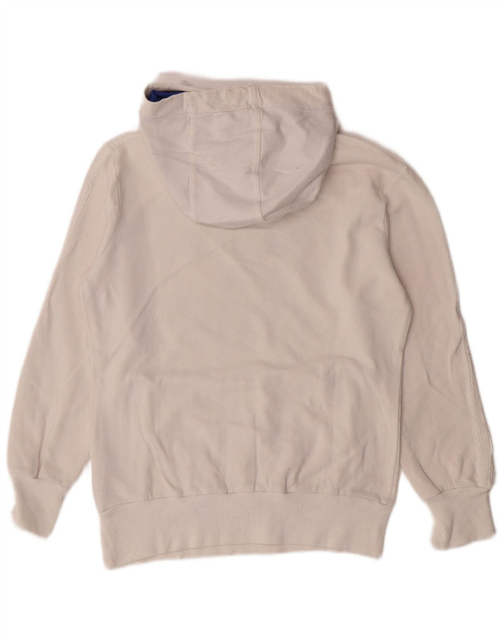 Felpa con cappuccio grafica da donna ADIDAS UK 12 cotone bianco medio