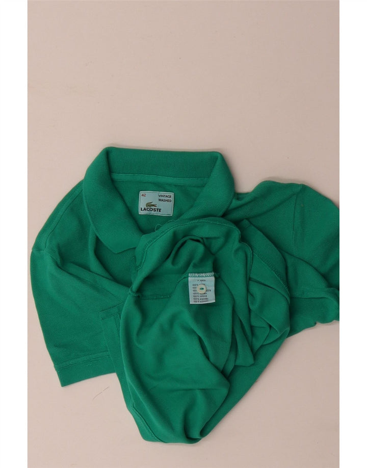 Polo da donna LACOSTE taglia 42 grande in cotone turchese