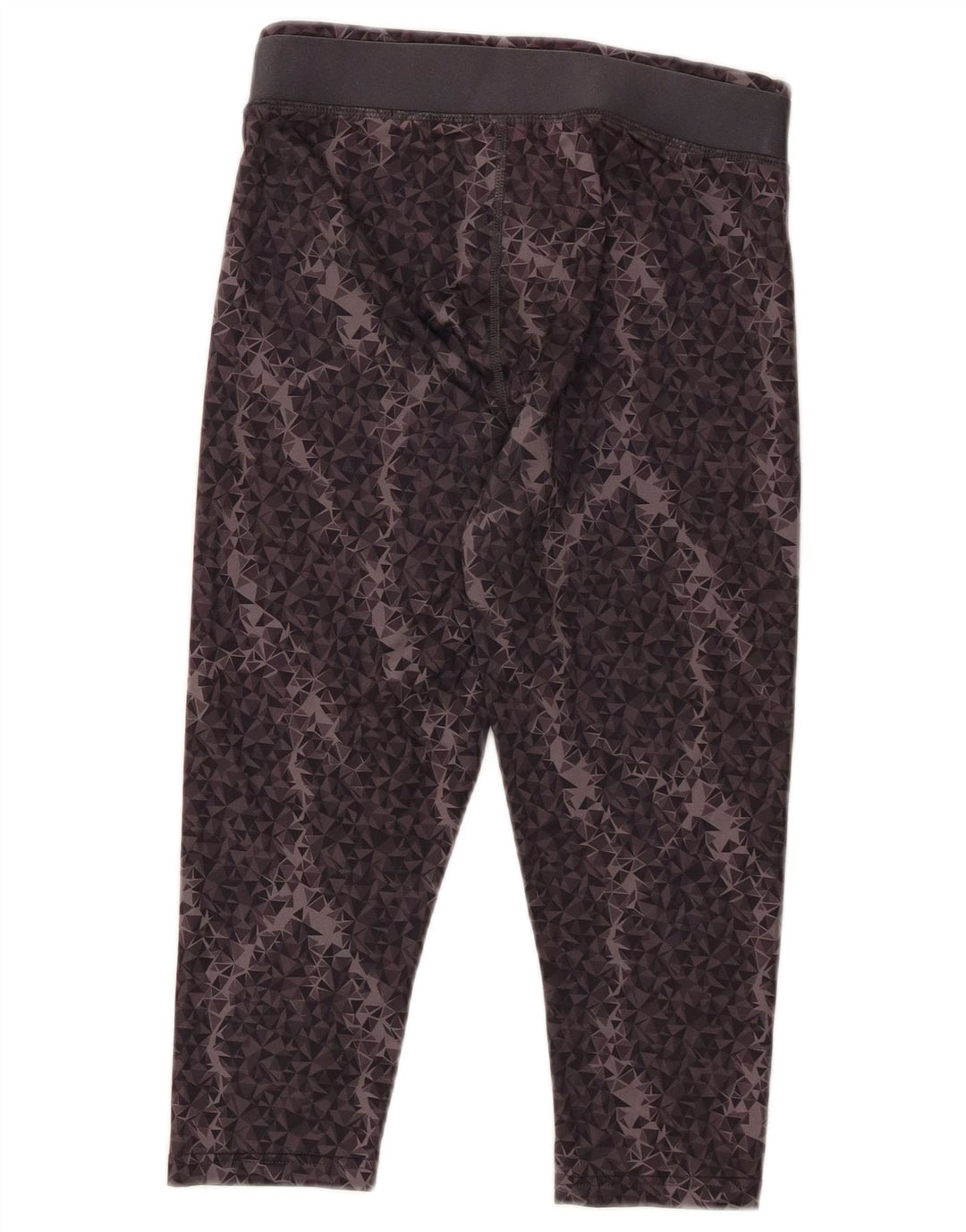 Leggings Capri da donna PUMA UK 10 Small Poliestere geometrico grigio