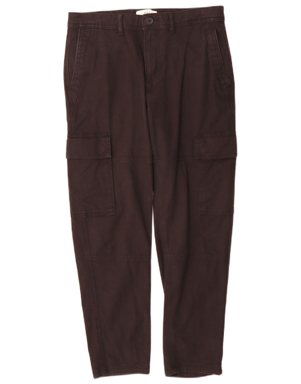 Pantaloni cargo da uomo Marks & Spencer W30 L290 cotone nero