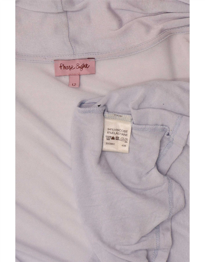 Top cardigan lungo da donna Phase Eight UK 12 Viscosa blu medio