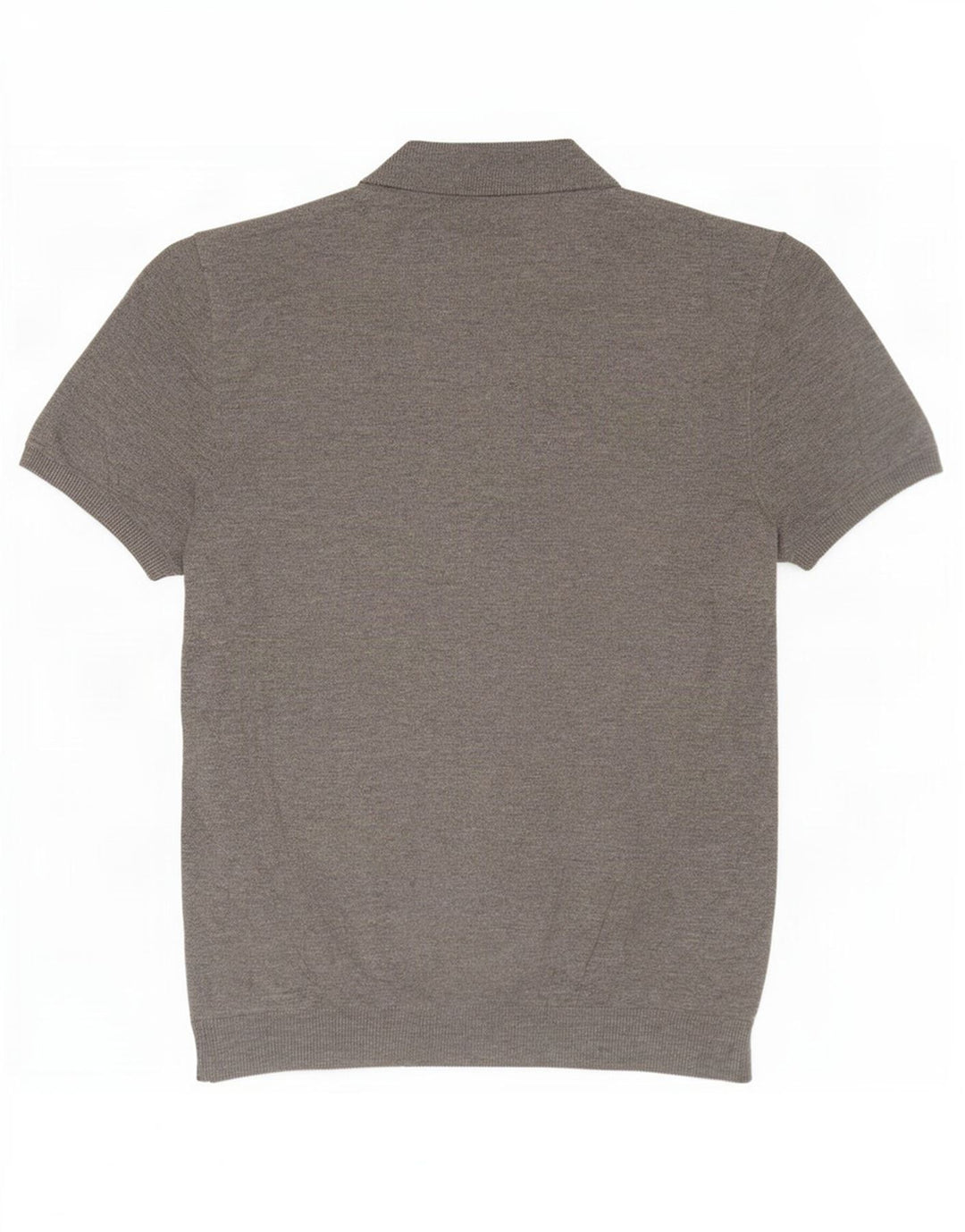 Maglione Zara da uomo a maniche corte con collo e bottoni Grigio medio