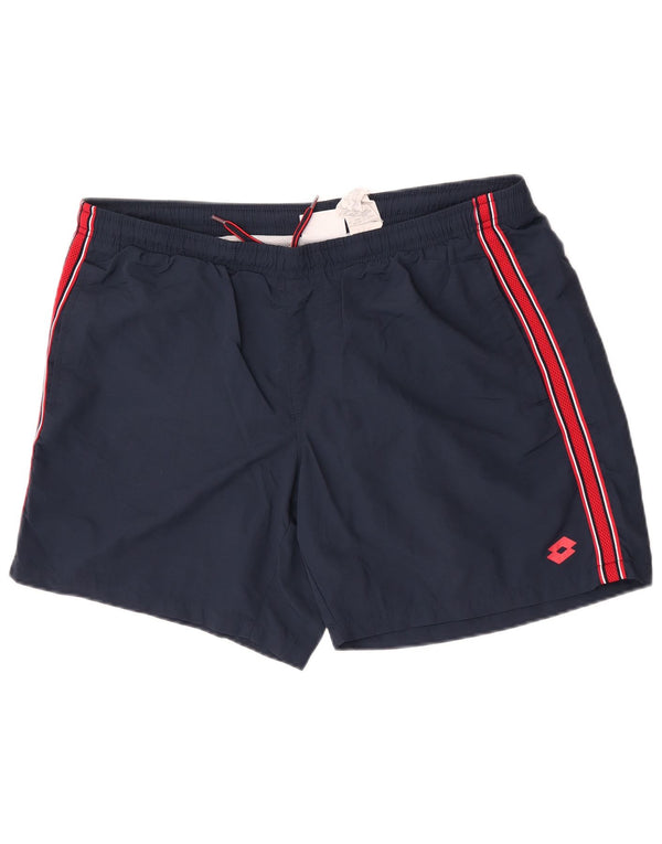 Pantaloncini da bagno da uomo Lotto 2XL in nylon blu navy