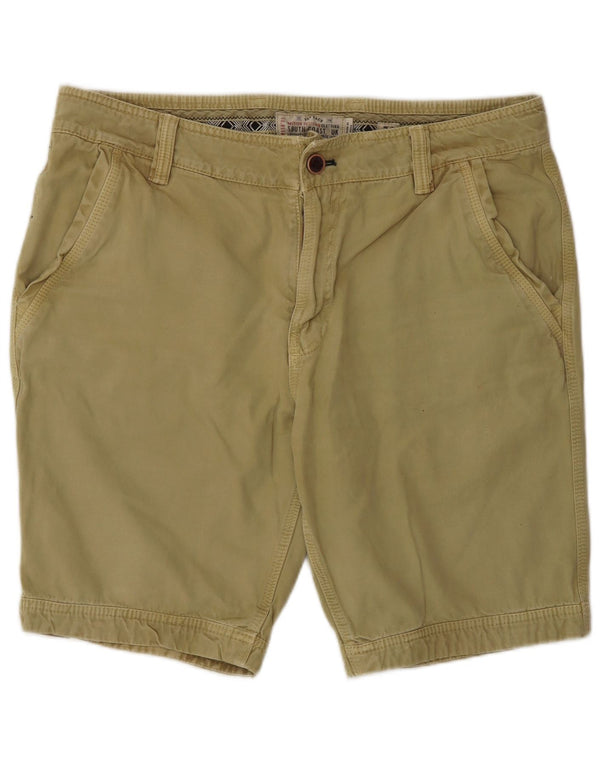 Pantaloncini chino da uomo Fat Face W36 grandi cotone kaki