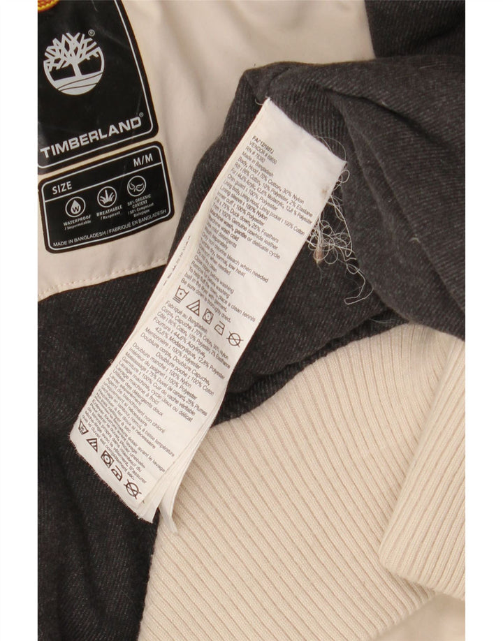Giubbotto bomber con cappuccio da uomo Timberland UK 38 Cotone beige medio