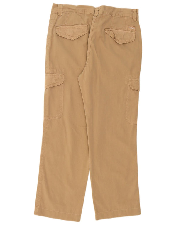 Pantaloni cargo dritti da donna Carrera W34 L27 cotone beige