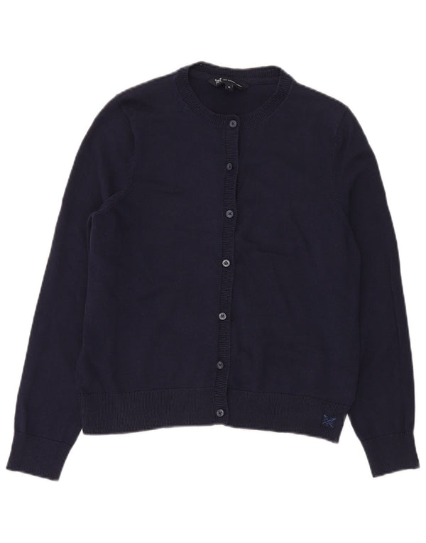 Crew Clothing Maglione cardigan da donna UK 6 XS Cotone blu navy