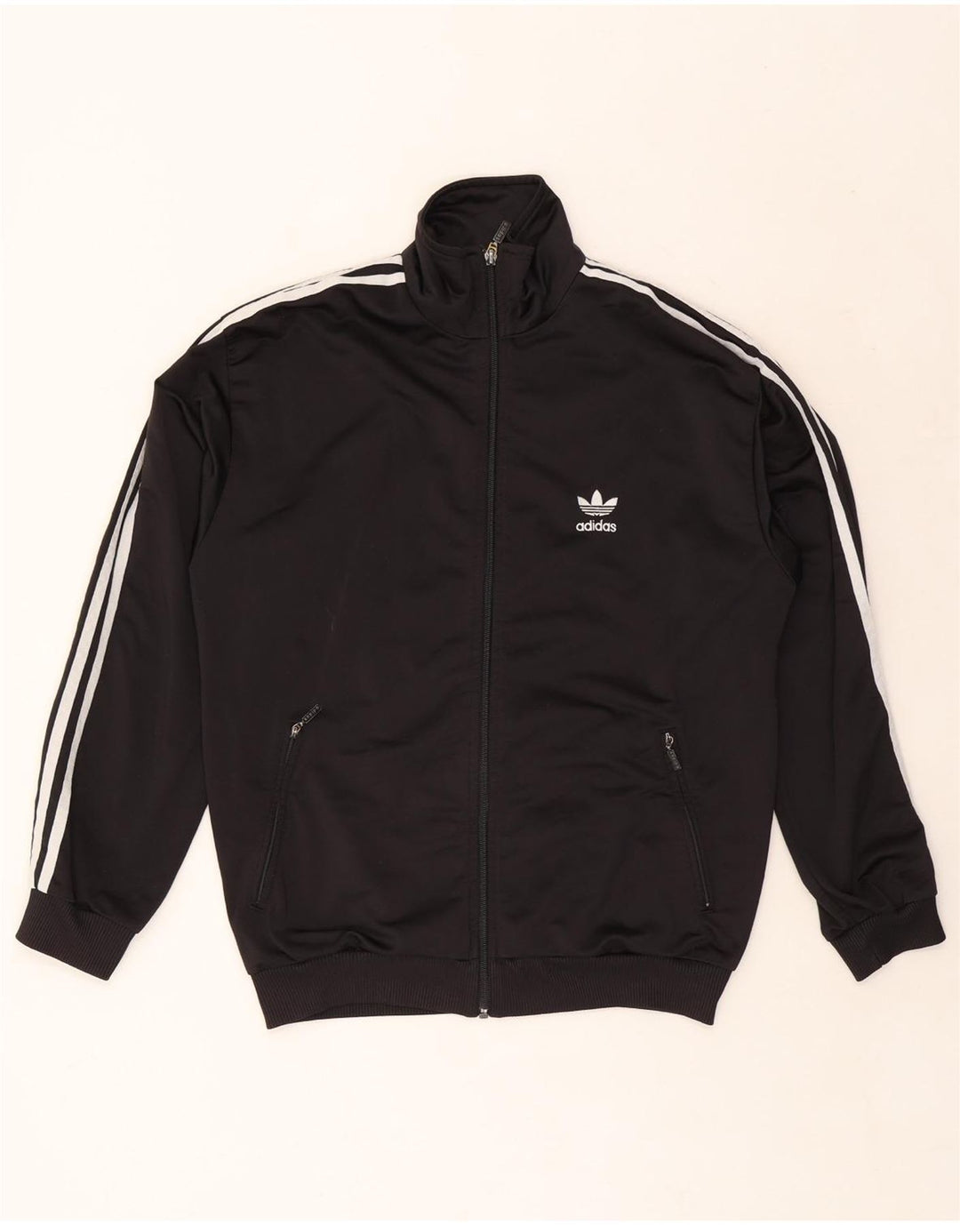 Giacca da tuta da uomo ADIDAS UK 34/36 piccola poliestere nero