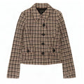 Giacca blazer a 5 bottoni da donna Zara UK 12 medio a quadri multicolore