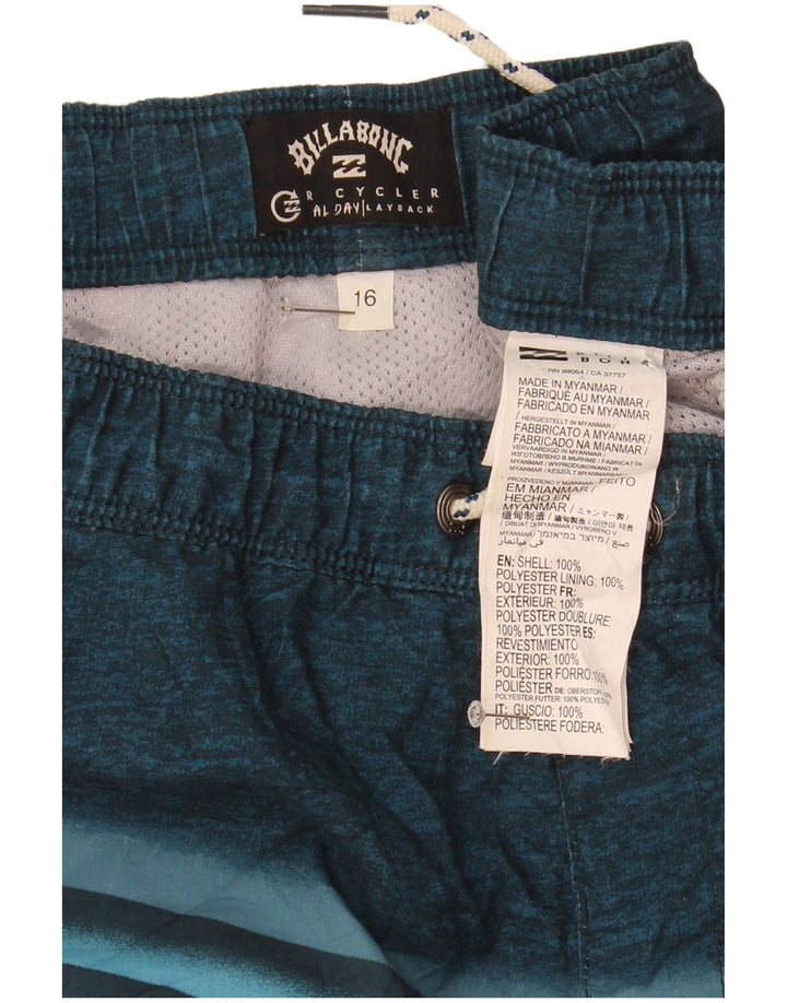 Pantaloncini da bagno per ragazzi Billabong 15-16 anni Poliestere a righe blu navy