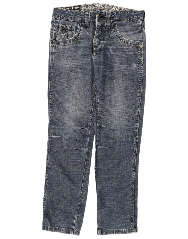 Jeans dritti con grafica da uomo Springfield W28 L30 in cotone blu