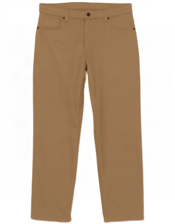 Pantaloni casual Wrangler da uomo vestibilità regolare W36 L30 cotone beige