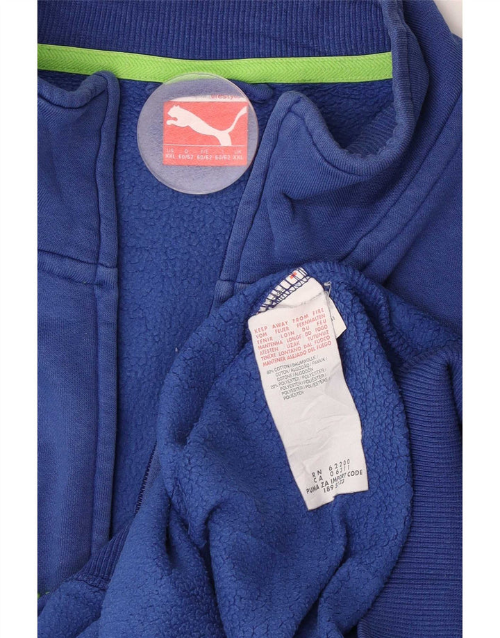 Giacca da ginnastica grafica da uomo Puma 2XL cotone blu