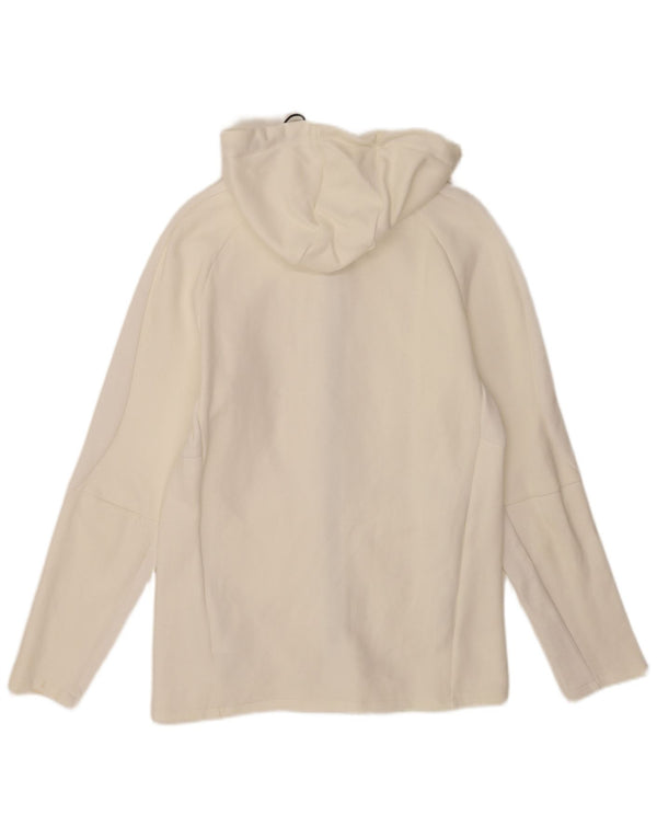 Puma Mens Zip Hoodie Sweater Medium White Cotton