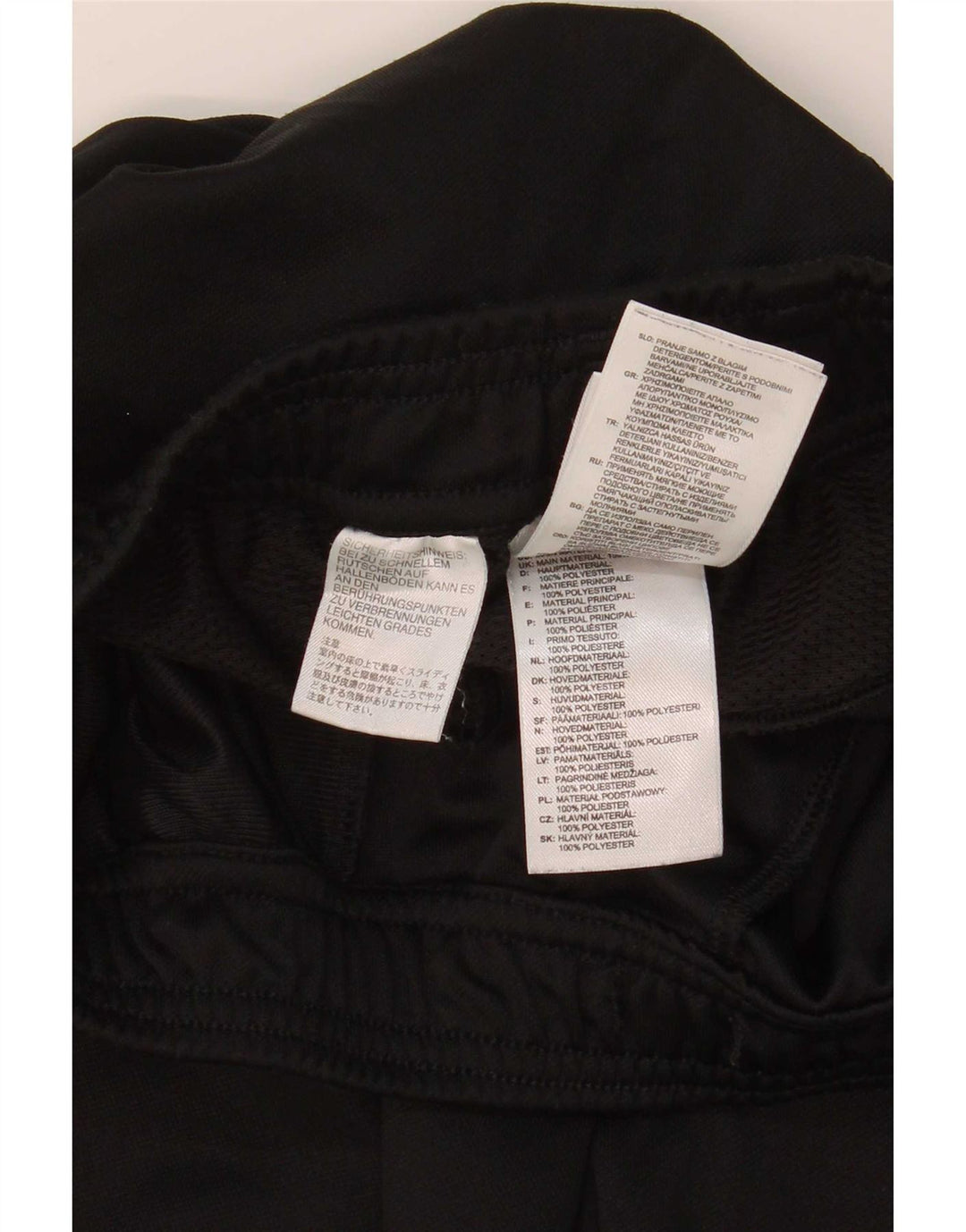 Pantaloni da tuta Adidas Climacool da uomo piccoli in poliestere nero