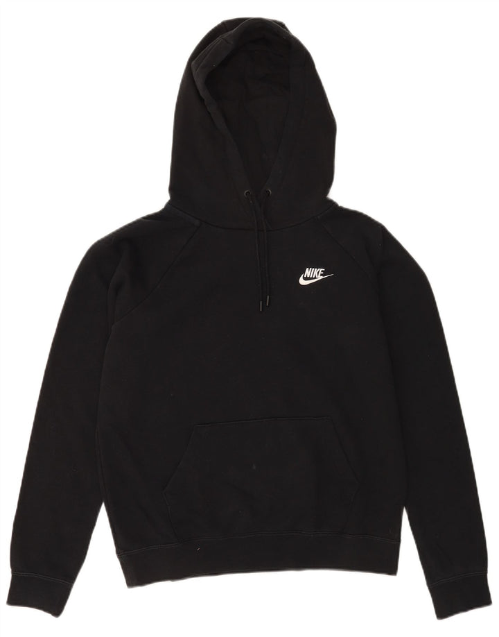 Felpa con cappuccio da uomo Nike Small in cotone nero