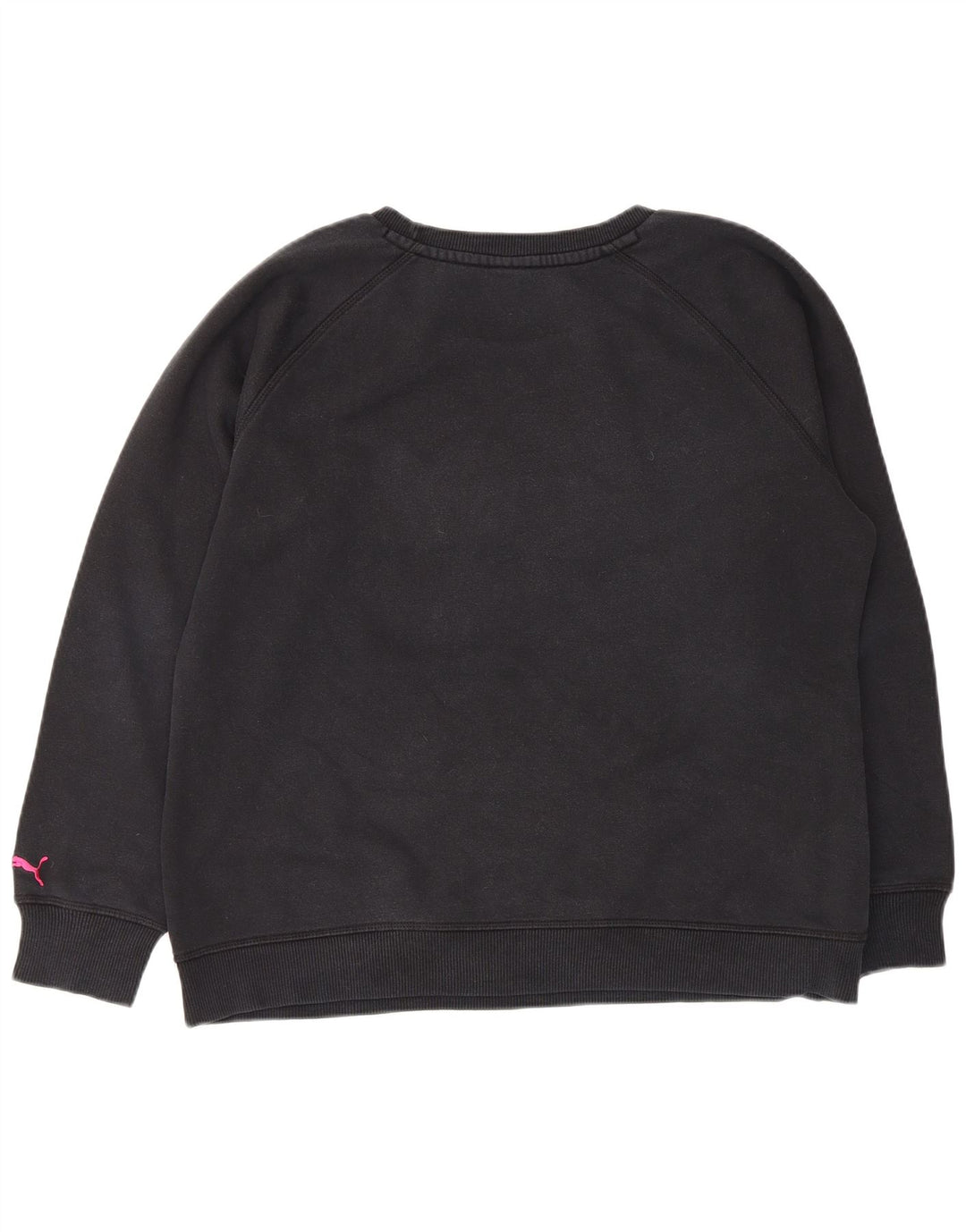 Felpa grafica da donna Puma Jumper UK 16 Large Black Cotton