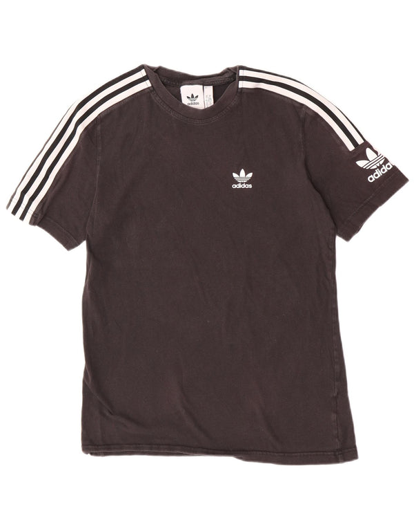 T-shirt Adidas da uomo a maniche corte Top XS in cotone nero sportivo