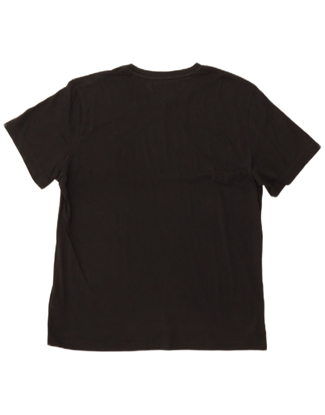 TOMMY HILFIGER T-shirt da uomo Top XL in cotone nero
