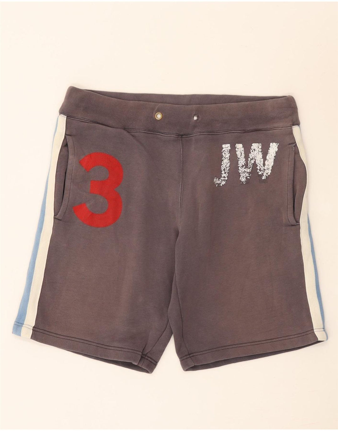 Pantaloncini sportivi grafici da uomo Jack Wills in cotone color block grigio medio
