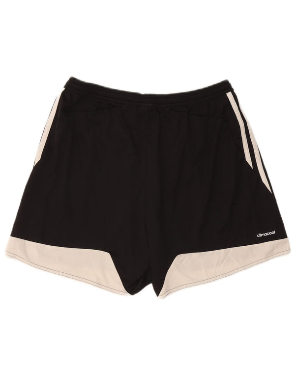 Pantaloncini sportivi ADIDAS Climacool da donna UK 16/18 Large Nero Colourblock