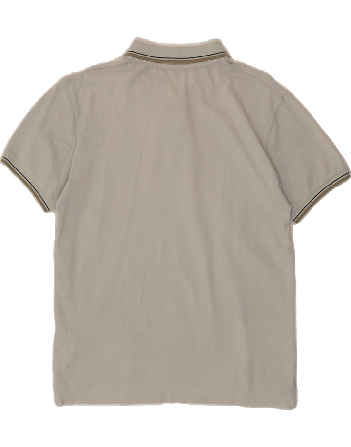 TRUSSARDI Mens Polo Shirt Medium Grey Cotton Vintage Trussardi and Second-Hand Trussardi from Messina Hembry 
