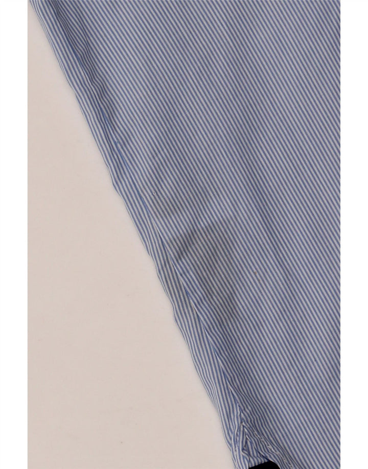 TOMMY HILFIGER Camicia da donna UK 20 2XL Cotone gessato blu