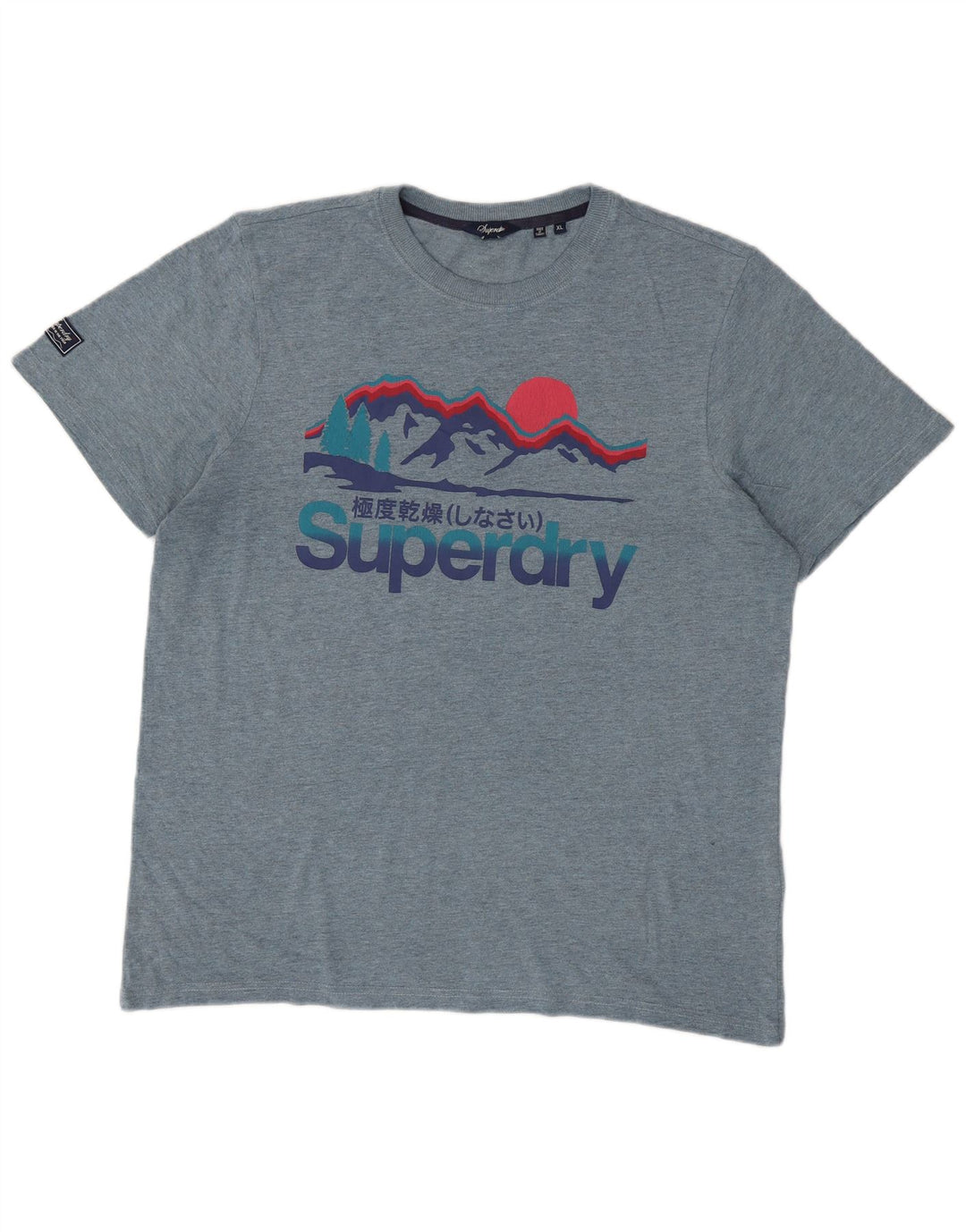 T-shirt grafica da uomo Superdry Top XL Blu