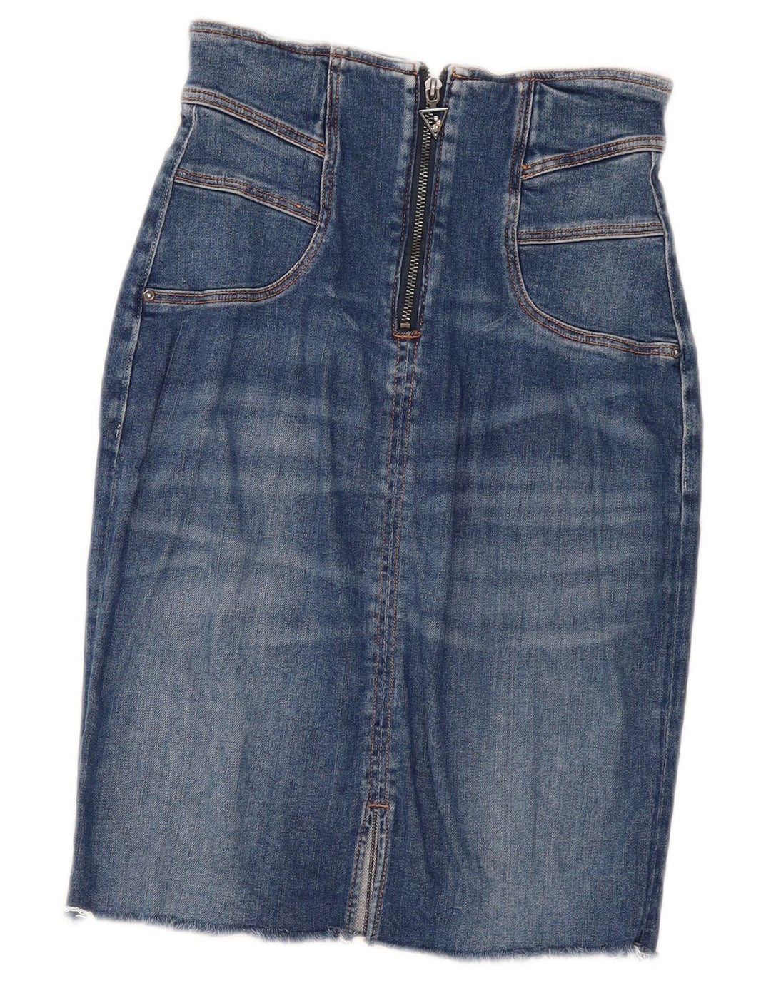 Gonna di jeans da donna Guess W26 piccola blu