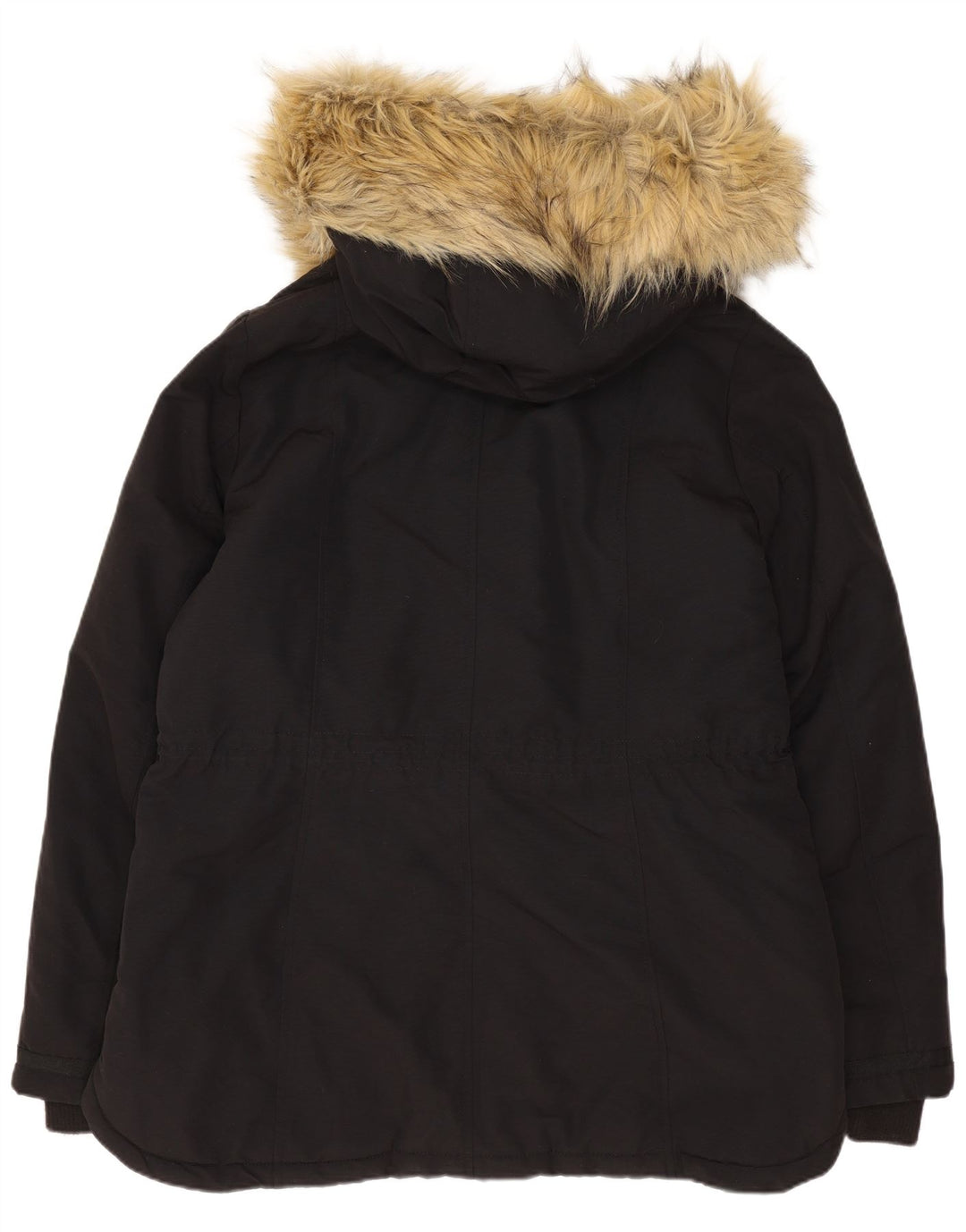 Giacca Parka con cappuccio da donna Monsoon UK 14 Large in cotone nero