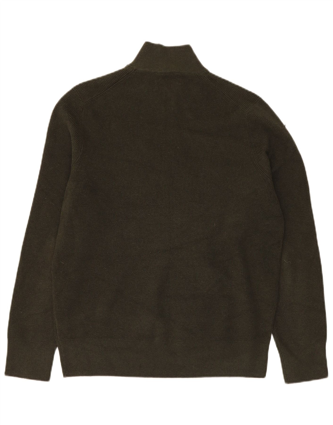MARKS & SPENCER Maglione da uomo con collo con zip grande poliestere kaki
