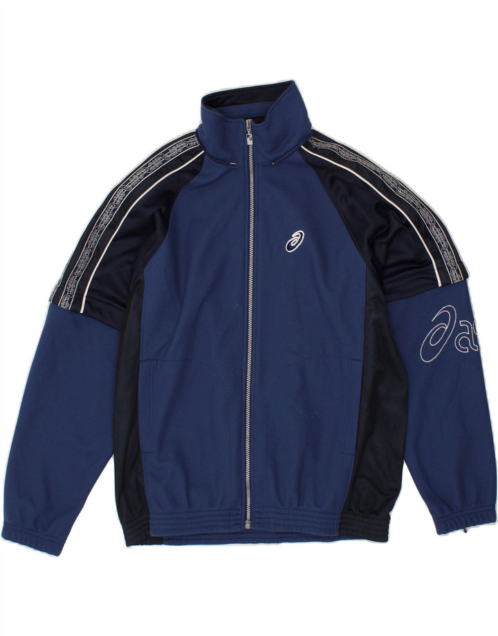 Giacca da tuta grafica ASICS da uomo, colore blu navy medio