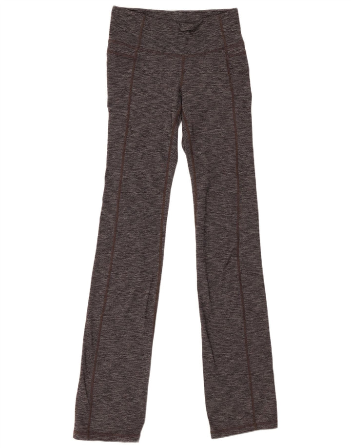 Leggings da donna ATHLETA UK 8 piccolo nylon chiazzato grigio