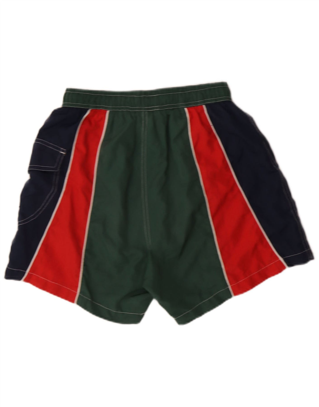 Pantaloncini da bagno da uomo KAPPA in poliestere color block verde medio