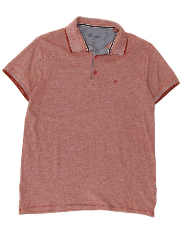 Polo Wrangler da uomo vestibilità regolare, grande, in cotone bordeaux