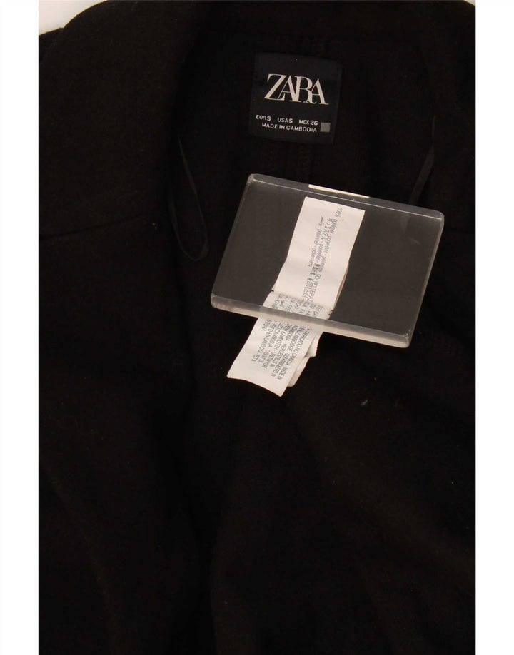 Cappotto Zara da donna UK 10 piccolo poliestere nero