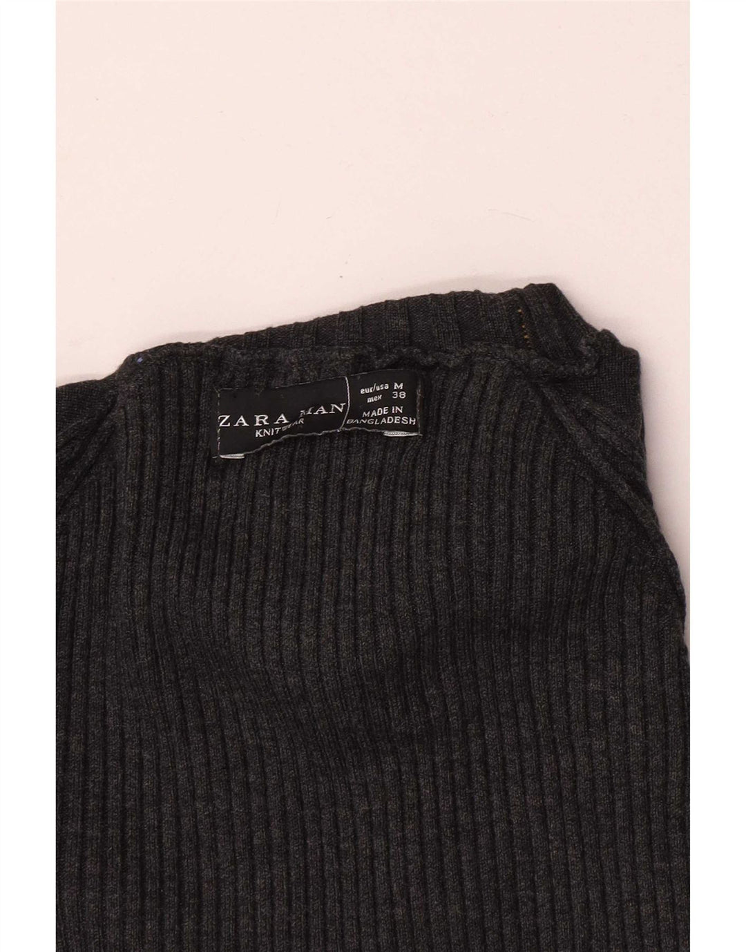 Maglione maglione collo alto da uomo Zara grigio medio