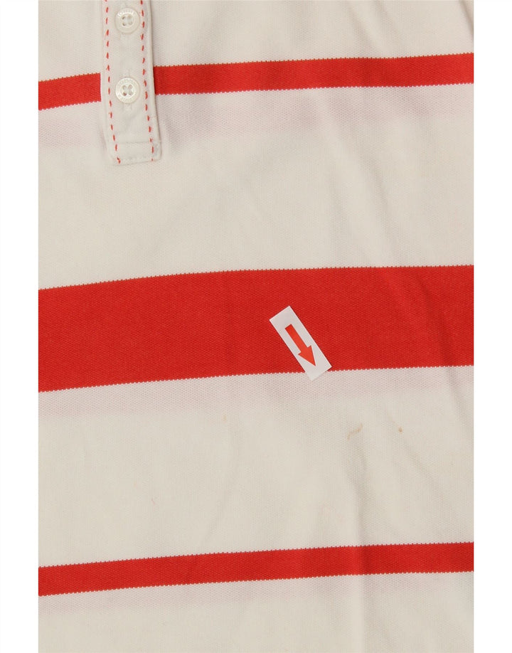 Polo da rugby grafica da donna Tommy Hilfiger UK 12 media bianco sporco