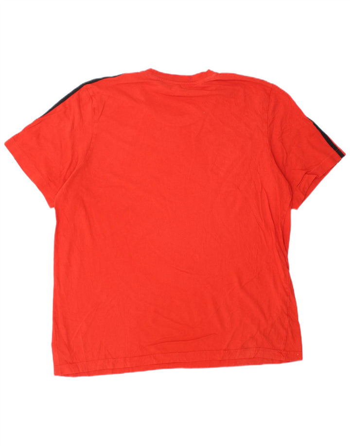 T-shirt da uomo Adidas Top XL in cotone arancione