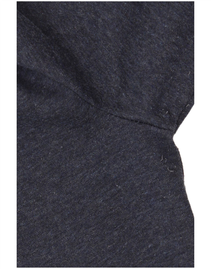 Maglione con cappuccio da uomo Superdry Large in cotone screziato blu navy