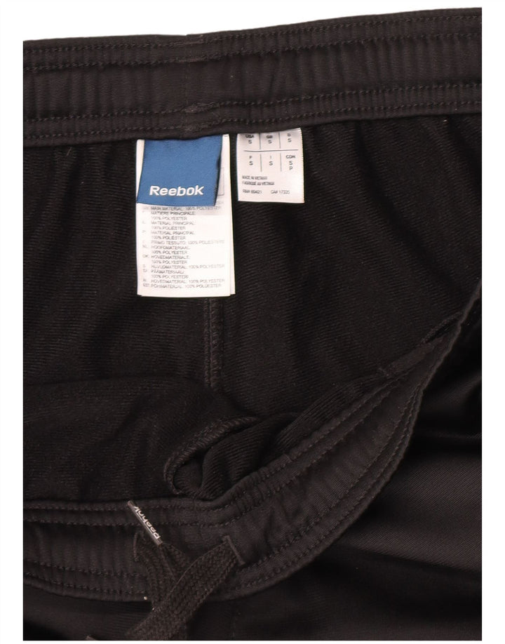 Pantaloni da tuta da uomo Reebok Small neri in poliestere