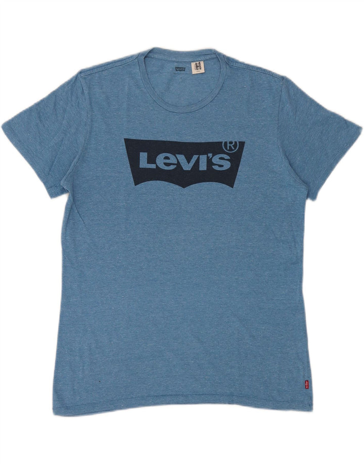 T-shirt grafica da uomo Levi's Top piccola blu screziata