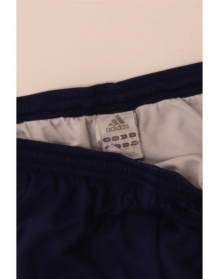 Pantaloncini sportivi da uomo Adidas Large blu navy in poliestere