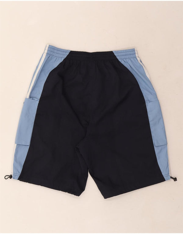 Pantaloncini da bagno Adidas da uomo medi in poliestere color block blu navy